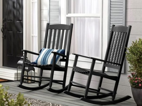 Mainstays Outdoor Wood Porch Rocking Chairs (2 Pack) only $88 shipped!